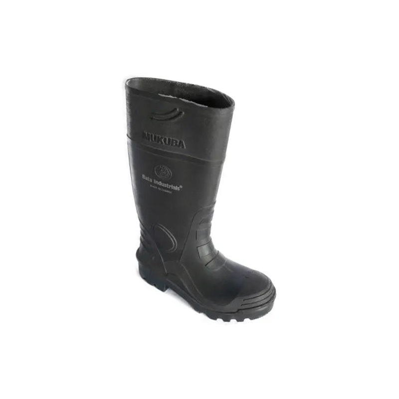 BATA GUMBOOT MUKUBA WITH STEEL TOE BLACK SIZE 7