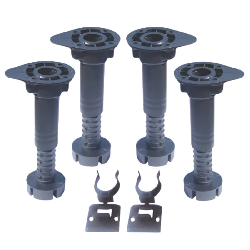 ROCO LEG LEVELLING ADJUSTABLE 4 LEGS AND 4 CLIPS 130-180MM RFGVLEG