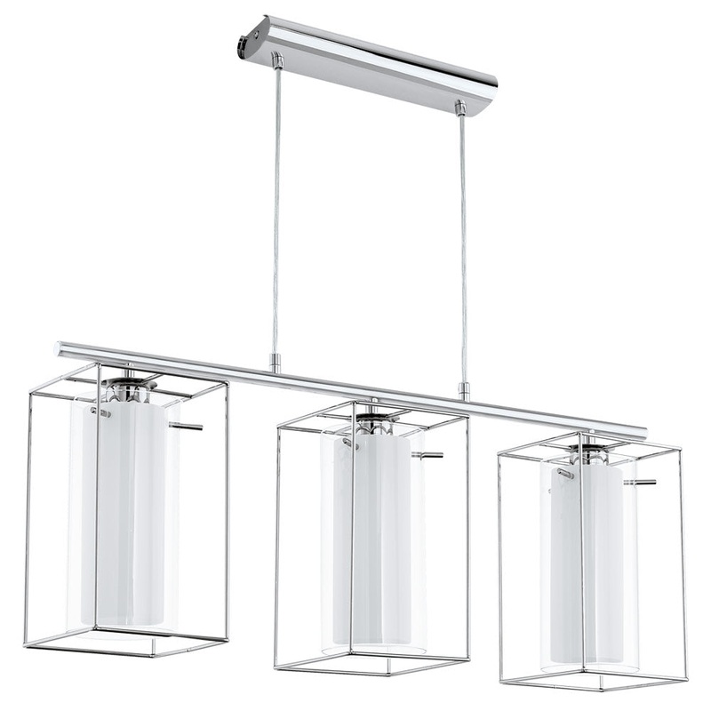 EUROLUX PENDANT LONCINO 1 3 LIGHT CHROME P681 745MM