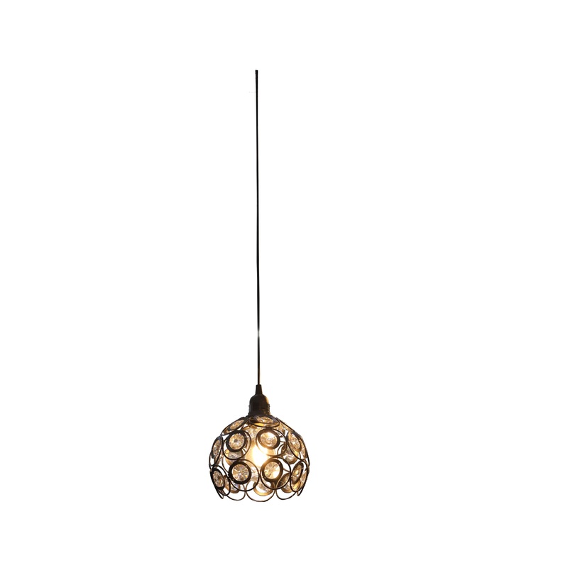 OUBO PENDANT LAMP IRON + CRYSTAL HC-6507-4