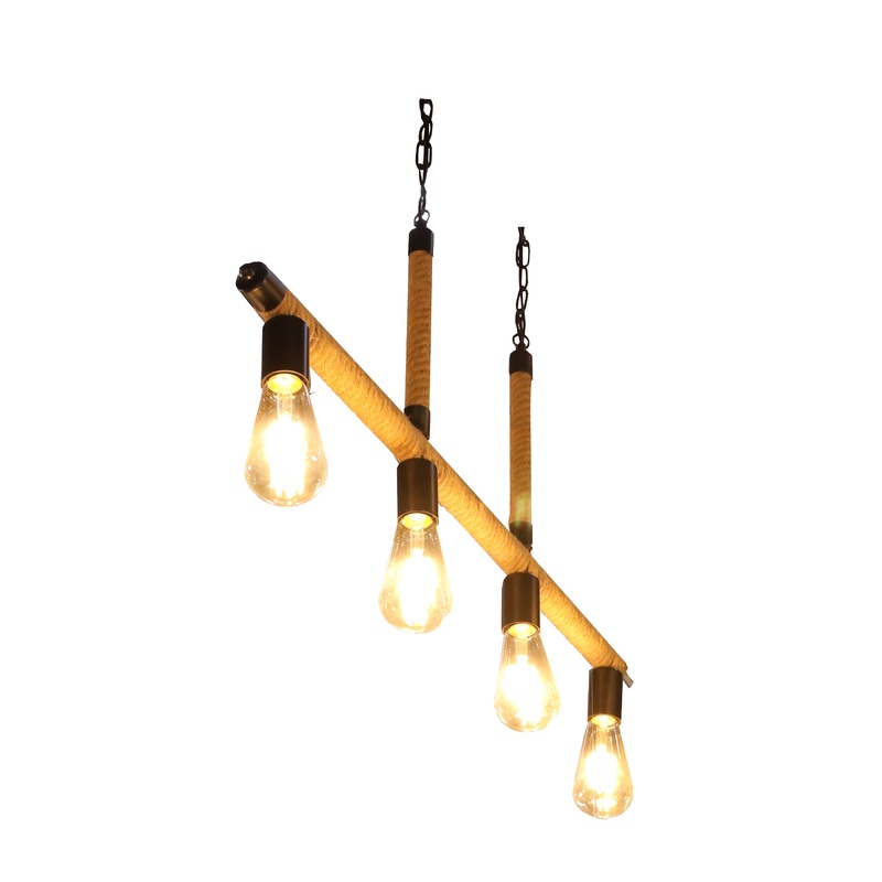 OUBO PENDANT LAMP IRON + TWINE HC-6503-5