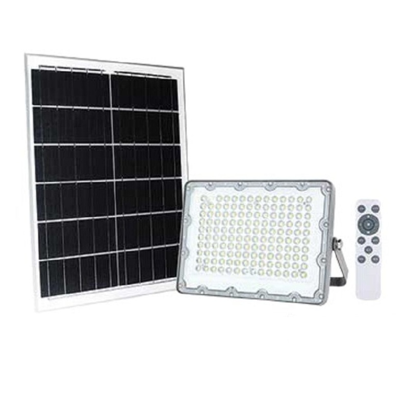 ACDC LED FLOODLIGHT 15W SOLAR 100W PV PAN 3,2V/5AH BATTERY&REMOTE TK-03-100W