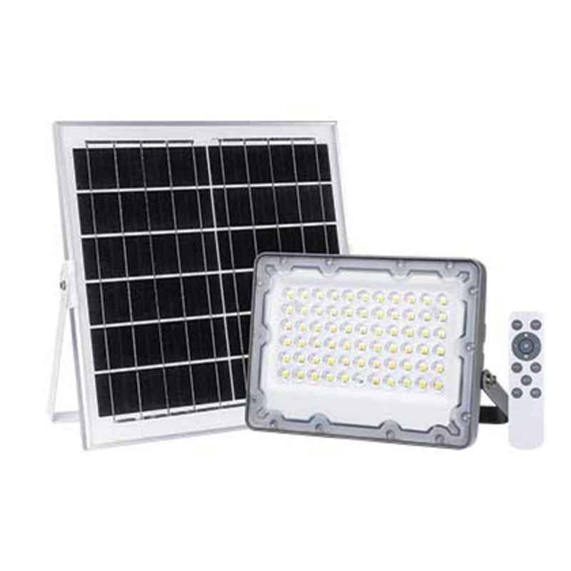 ACDC LED FLOODLIGHT SOLAR 60W WITH 10W PV PAN 3,2V/10AH BATTERY&REMOTE TK-03-60W
