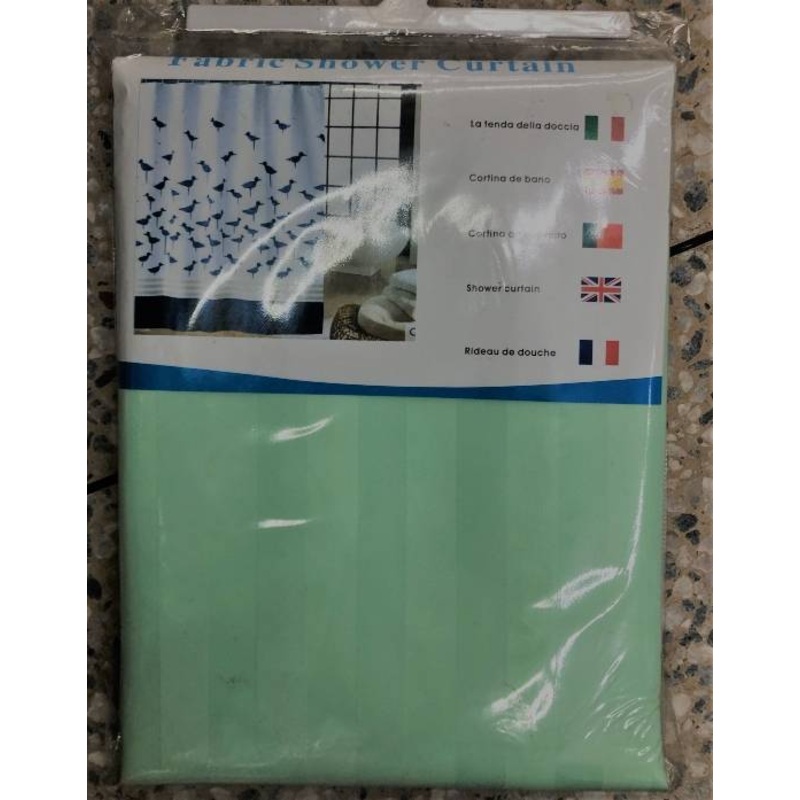 BRIMIX SHOWER CURTAIN GREEN 180X180CM