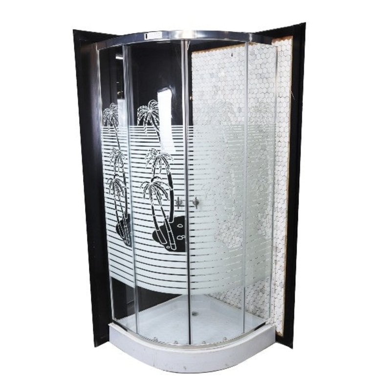 HAISHENG SHOWER CABINET GLASS COCO ALUMINIUM CORNER WHITE 80X80 LYP-506-8