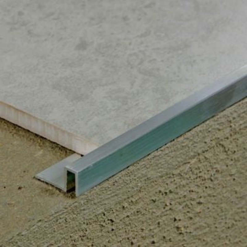 KIRK SQUARE EDGE NATURAL ALUMINIUM 12MM ASQE120,N