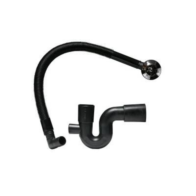 DAWN BATH TRAP + OVERFLOW HD RUBBER 40X40 W003NR