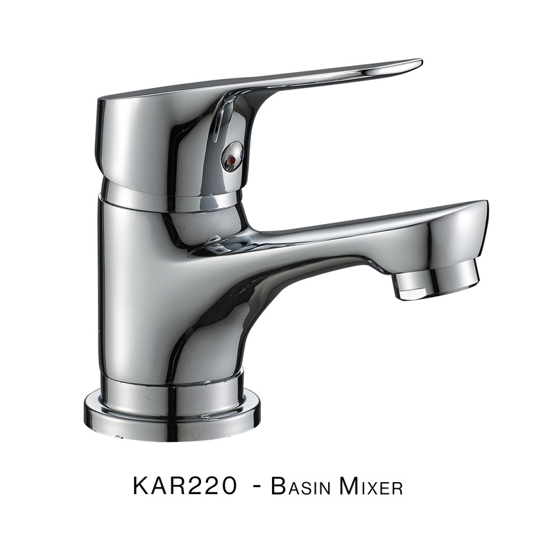 H&C BASIN MIXER KARIBA SINGLE LEVER KAR220
