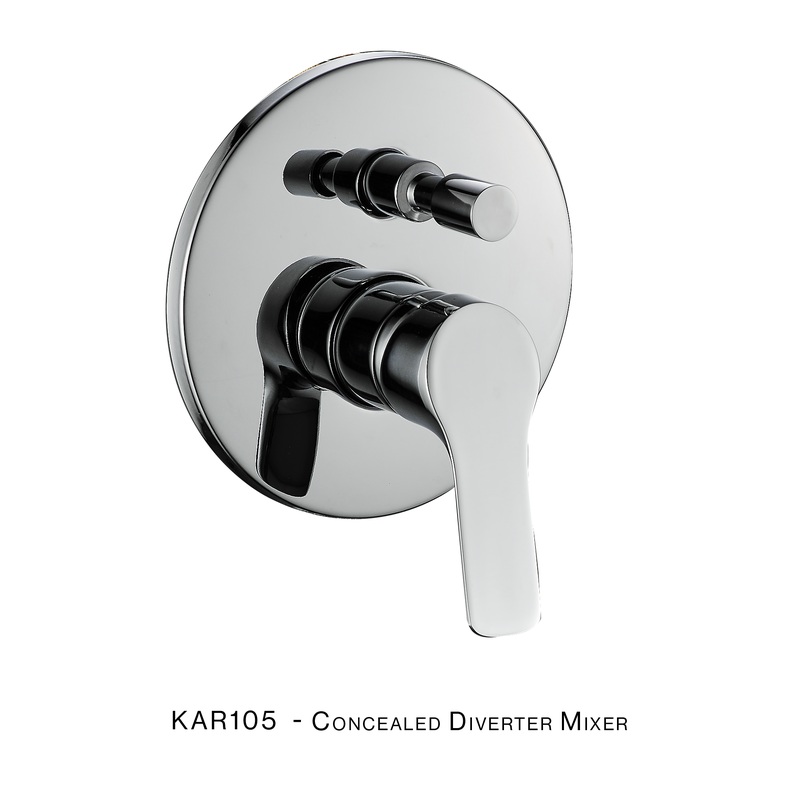 H&C BATH SHOWER MIXER KARIBA SINGLE LEVER KAR100