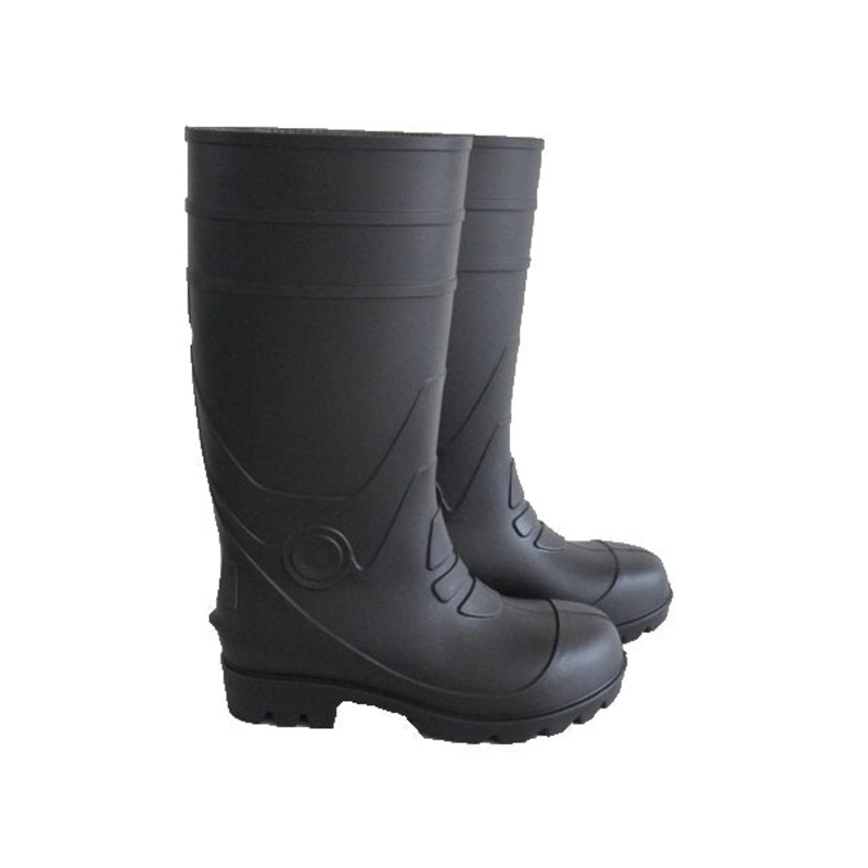 LITAI GUMBOOT WITH STEEL TOE PVC BLACK SIZE 7