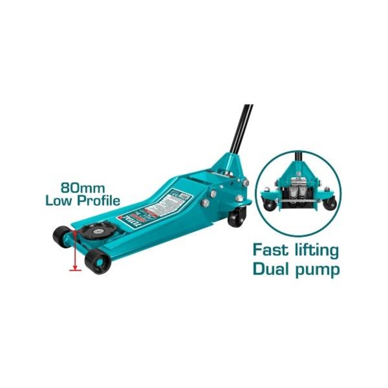 TOTAL HYDRAULIC FLOOR JACK 3T THT10834