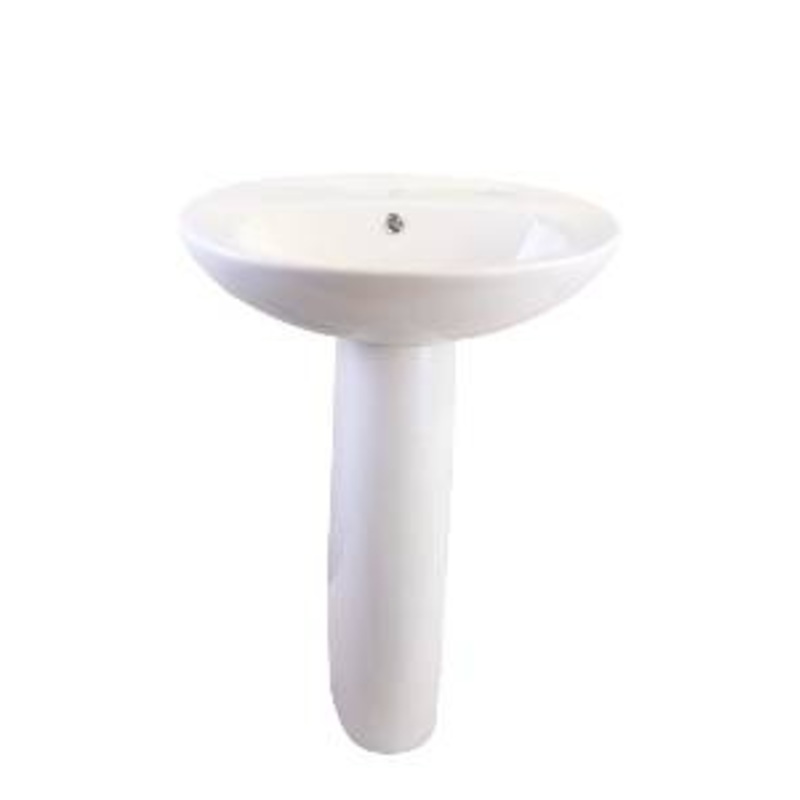 SOLO BASIN & FULL PEDESTAL GUERNSEY 1 TAP HOLE 205178