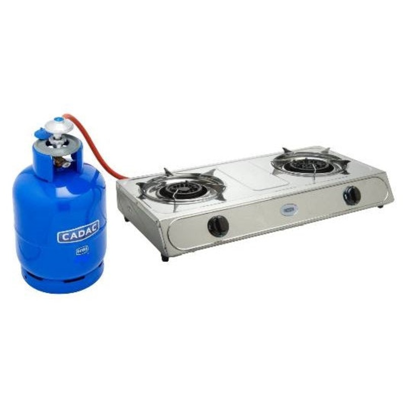 CADAC GAS STOVE 2 PLATE + 3KG CYLINDER COMBO