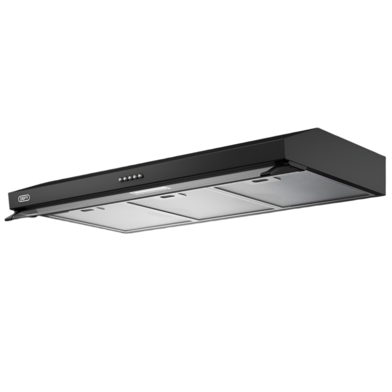 DEFY COOKER HOOD GEMINI 900 BLACK (FOR ISLAND) DCH90B