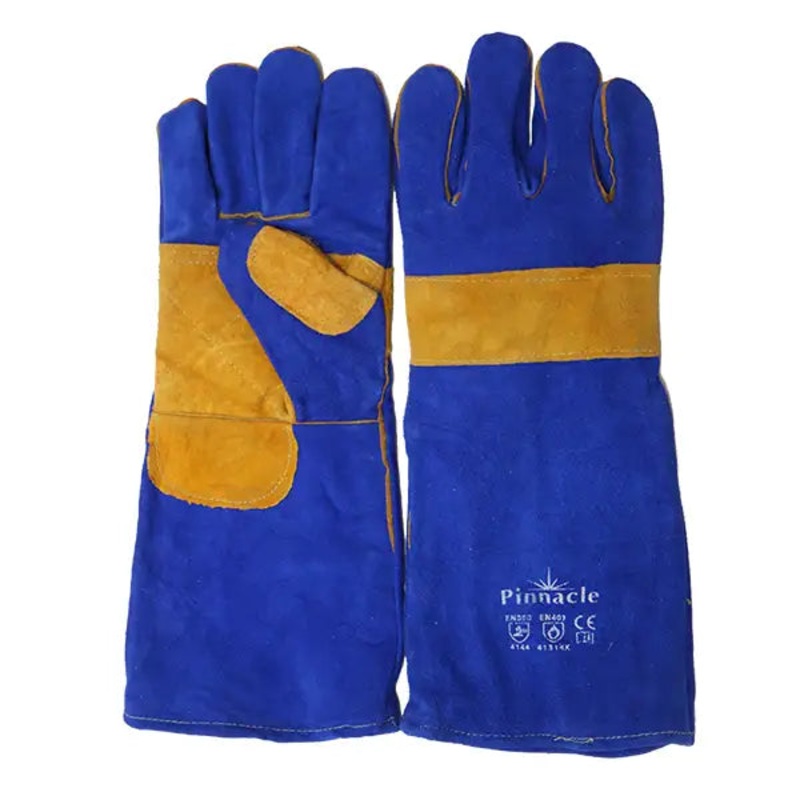 PINNACLE GLOVES BLUE & YELLOW PALM 200MM TEC00771