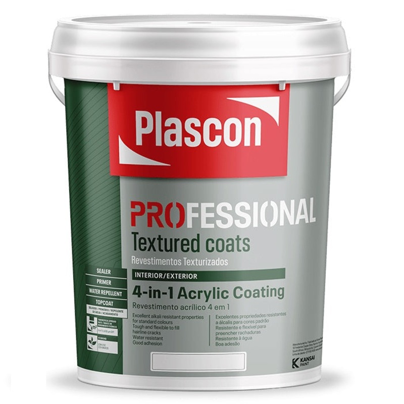 PLASCON PROFESSIONAL 4 IN 1 WATER BASE TEXTURED DEEP BASE 20L TPT2000