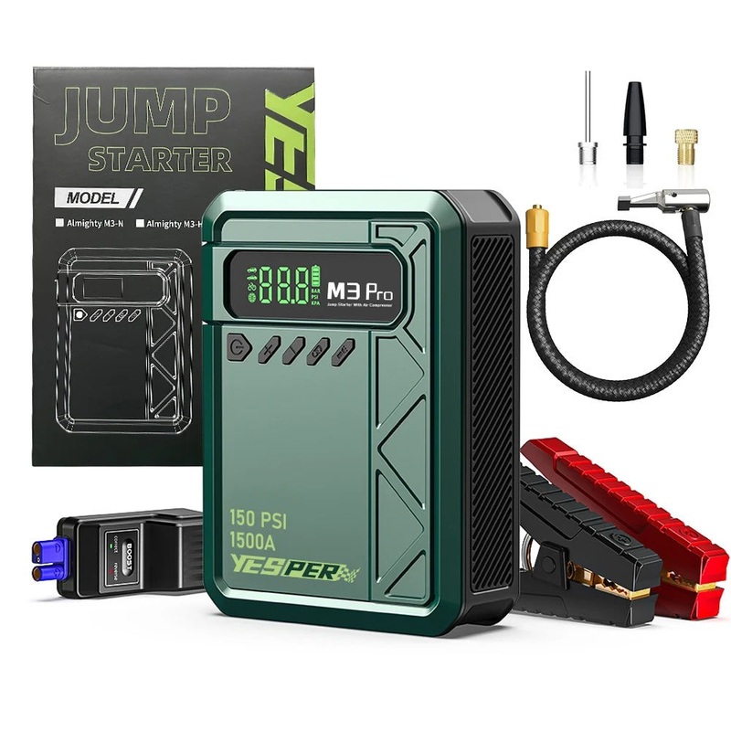 YESPER JUMP STARTER 12V 8000MAH 1200A 164.2X122.2X46MM ALMIGHTY-M3-H