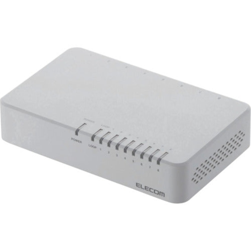 100BASE-TXSwitchingHub  EHC-F08PA-W  ELECOM