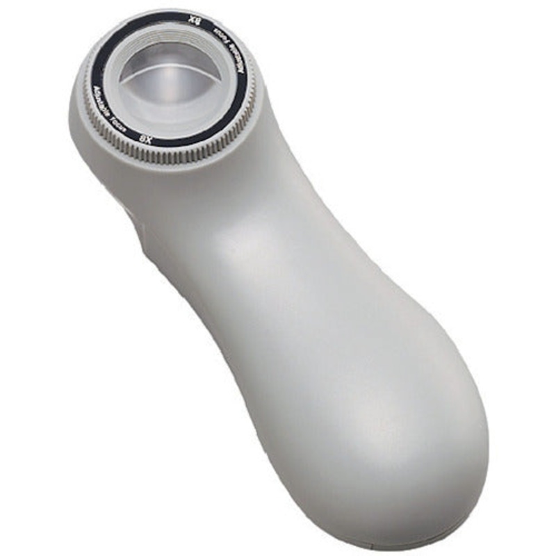 Scale Loupe with 0.1mm aluminum scale and a light  G-7580  I.L.K