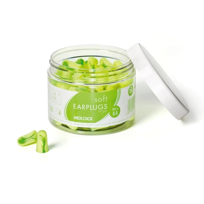 Moldex Pura-Fit To Go Earplugs, 50x Pairs