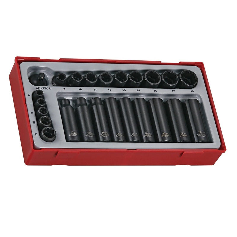 Teng Tools TT9024 1/4 & 3/8 Drive Impact Socket Set