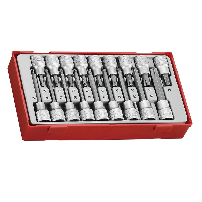 Teng Tools TTTX18 18Pc 1/2Dr TX Bits Socket Set