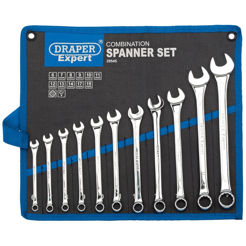 Draper 29545 Metric Combination Spanner Set (11 Piece)