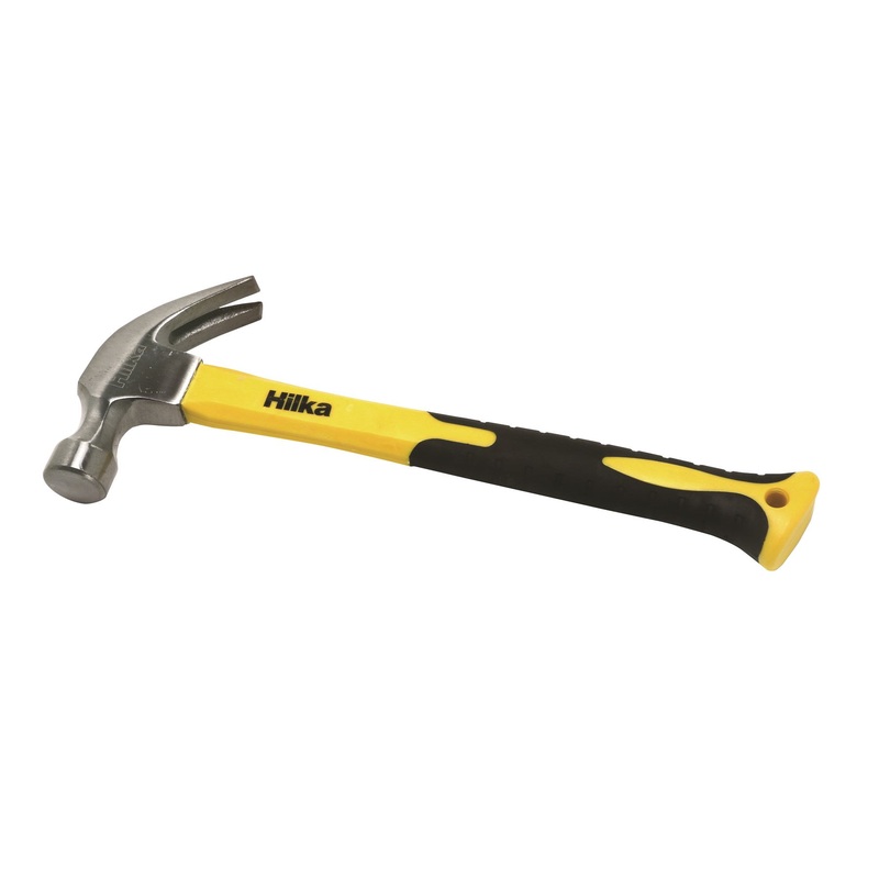 Hilka 16oz Claw Hammers Fibre Glass Shaft Pro Craft