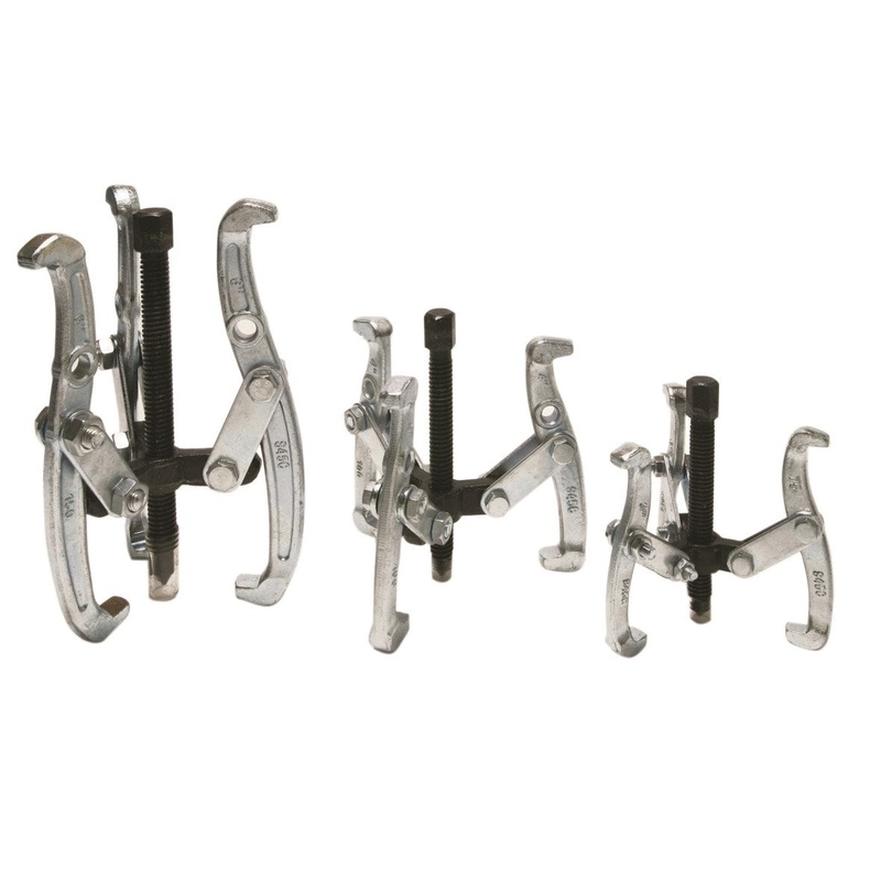 Hilka 3 Piece Three Jaw Gear Pullers 3 4 6 Pro Craft