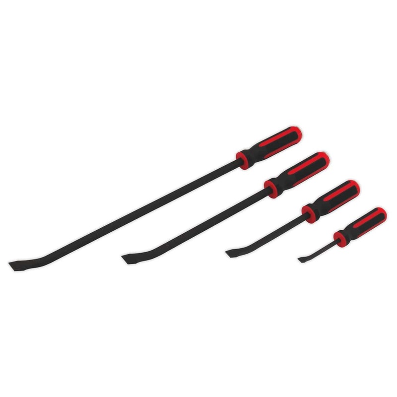 Sealey AK9105 Angled Prybar Set 4pc Heavy-Duty