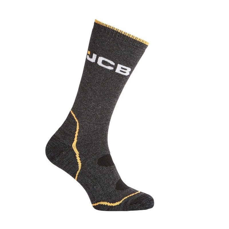 JCB Pro Tech Wool Socks|Size 6-8.5|Size 9-12