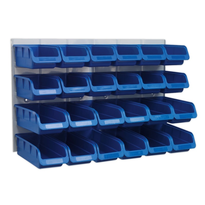 Sealey TPS131 Bin & Panel Combination 24 Bins – Blue