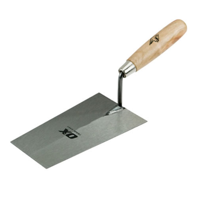 OX Tools T017618 Trade Bucket Trowel – Wooden Handle 7 / 180mm