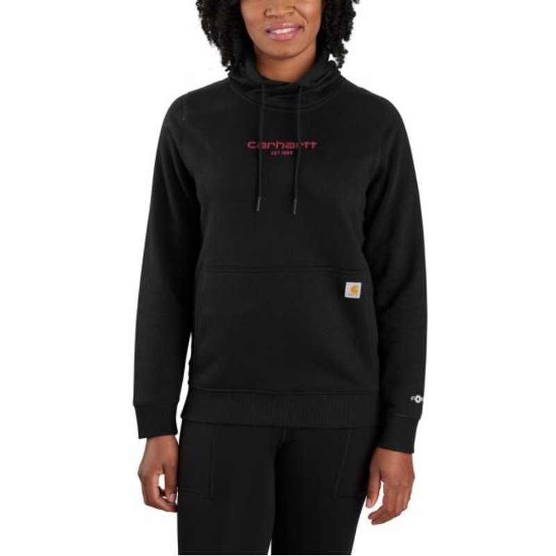 Carhartt 105573 Women’s Force Lightweight Sweatshirt, Black