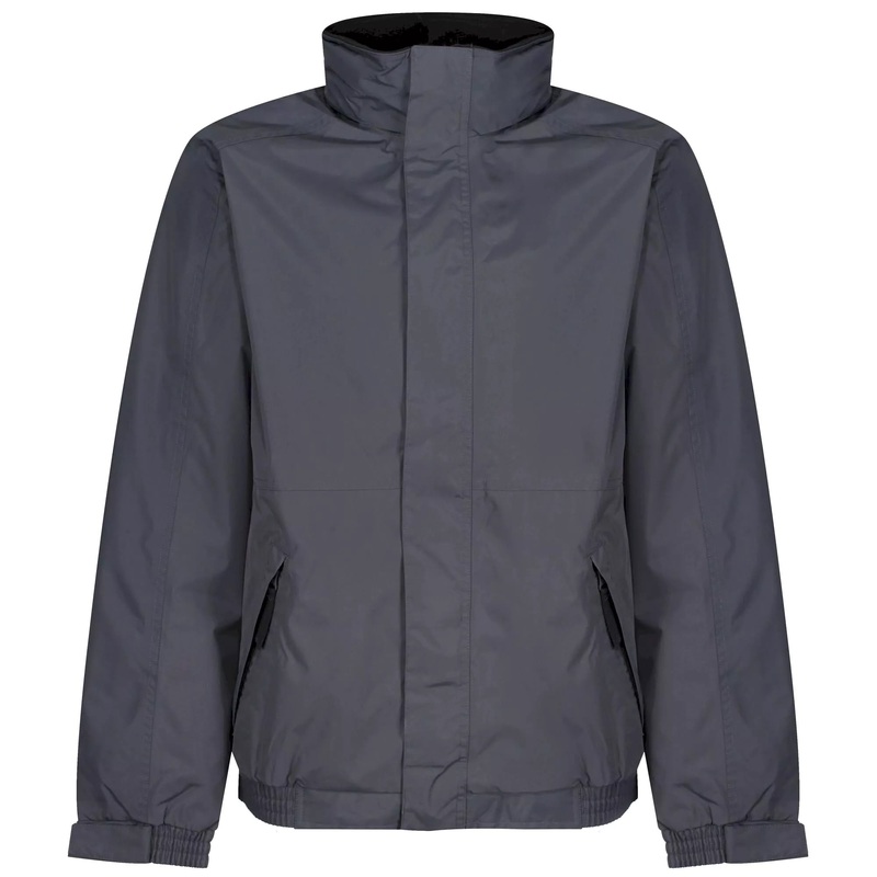 Regatta Dover Fleece Lined Bomber Jacket, Dark Grey/Dark Grey