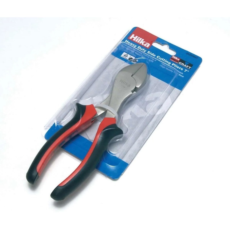 Hilka Plier Soft Grip Handles Pro Craft 7 (180mm) H/D Side Cutters