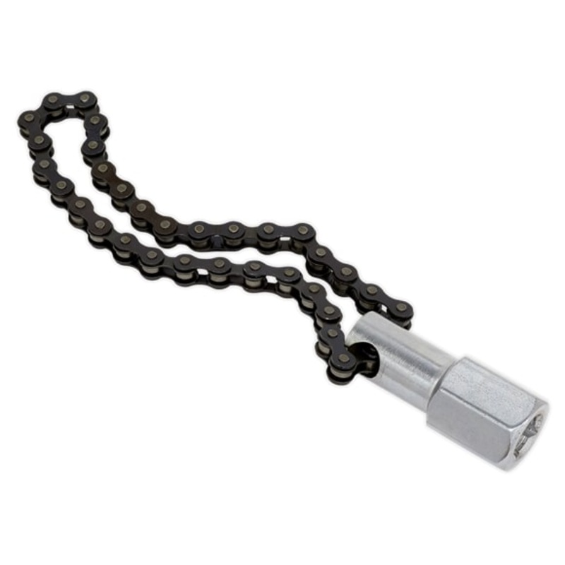 Sealey AK641 Oil Filter Chain Wrench 135mm Capacity 1/2Sq Drive