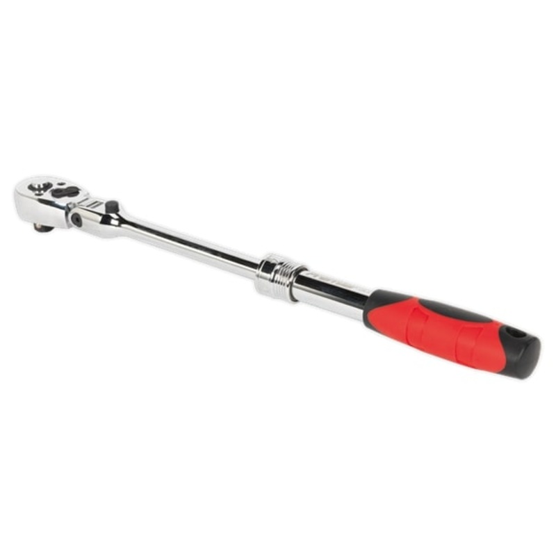 Sealey AK6681 Flexi-Head Ratchet Wrench 3/8Sq Drive Extendable