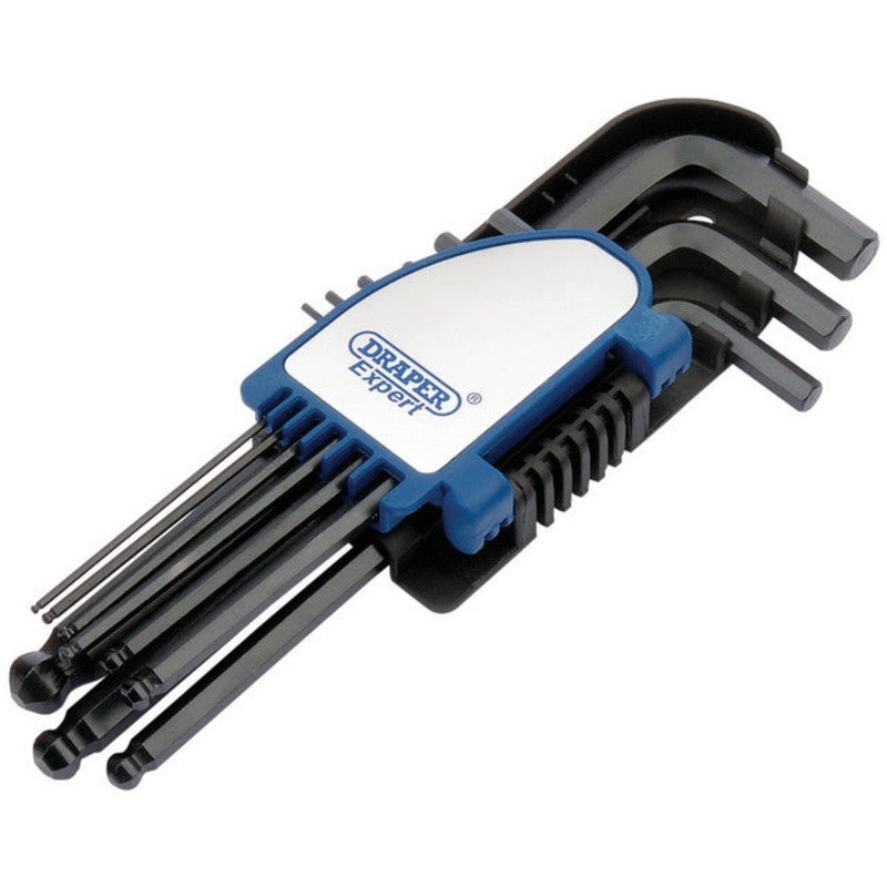 Draper 08380 Metric Hexagon and Ball End Hexagon Key Set (9 Piece)