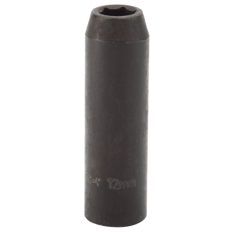 Draper 12739 Deep Impact Socket, 1/2 Sq. Dr., 12mm