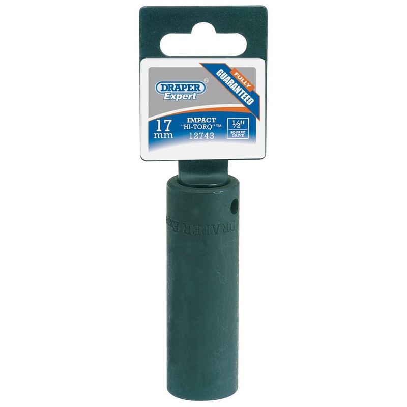 Draper 12743 Deep Impact Socket, 1/2 Sq. Dr., 17mm