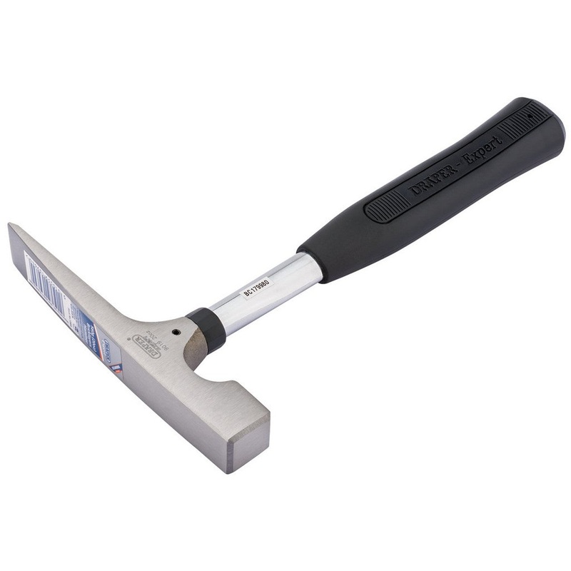 Draper 13964 Bricklayer’s Hammer with Tubular Steel Shaft, 560g