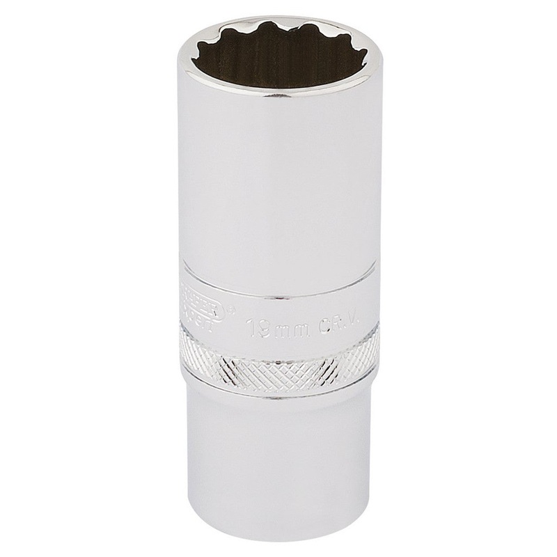 Draper 33036 19mm Deep 12 Point Socket 3/8 Dr