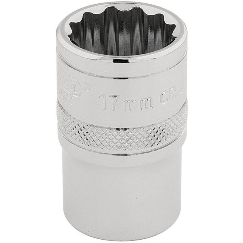 Draper 33167 Draper HI-TORQ 12 Point Socket, 1/2 Sq. Dr., 17mm