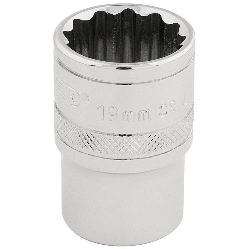 Draper 33231 19mm 12 Point Socket 1/2 Dr