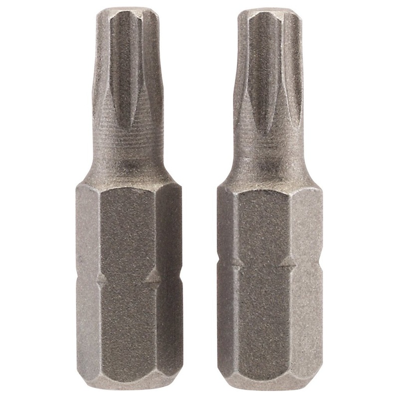 Draper 66431 TX-STAR Insert Bit, 1/4 Hex, 25mm Long, T25 (Pack of 2)