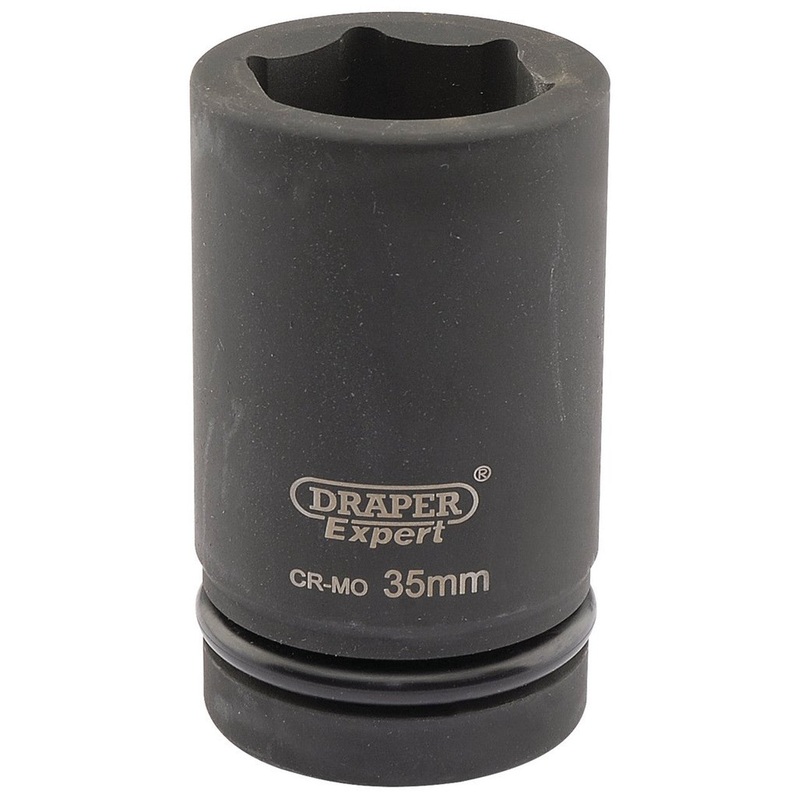 Draper 05149 Expert HI-TORQ 6 Point Deep Impact Socket, 1 Sq. Dr., 35mm