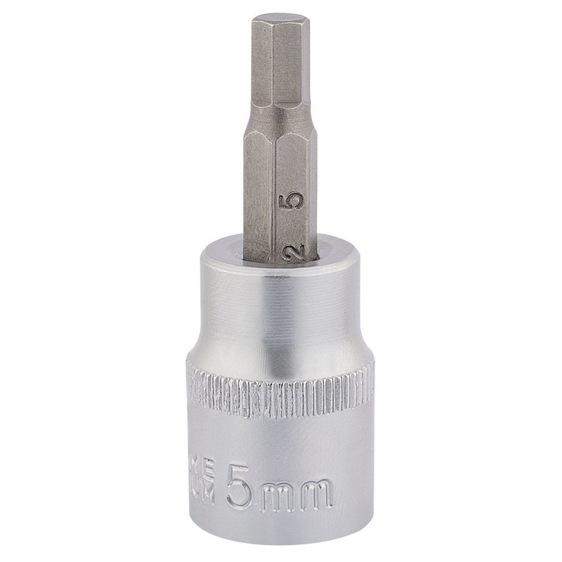 Draper 16283 Socket with Hexagonal Bit, 3/8 Sq. Dr., 5m