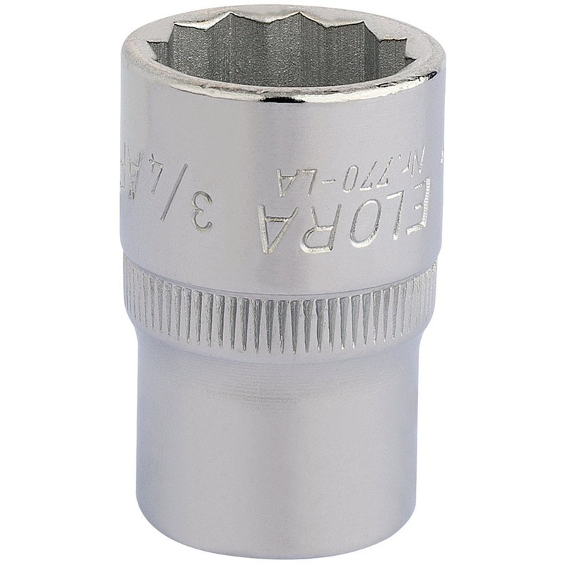 Draper 24418 3/4 AF Bi-Hex Socket 1/2 Dr