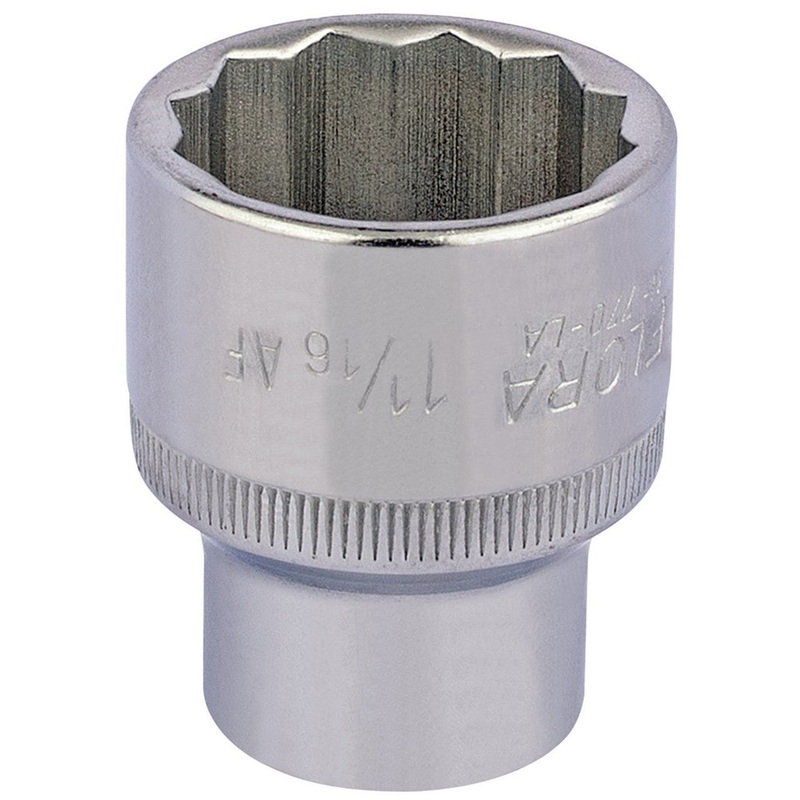 Draper 24484 1.1/16 AF Bi-Hex Socket 1/2 Dr